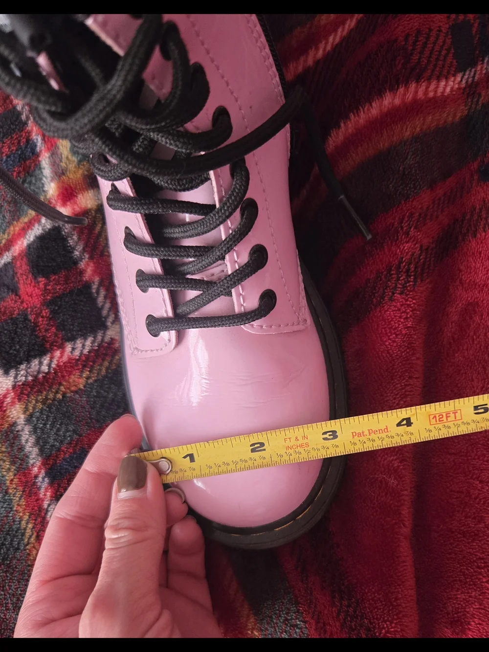 Toddler Pink Dr. Martens Boots - Size 10 (Worn Twice)